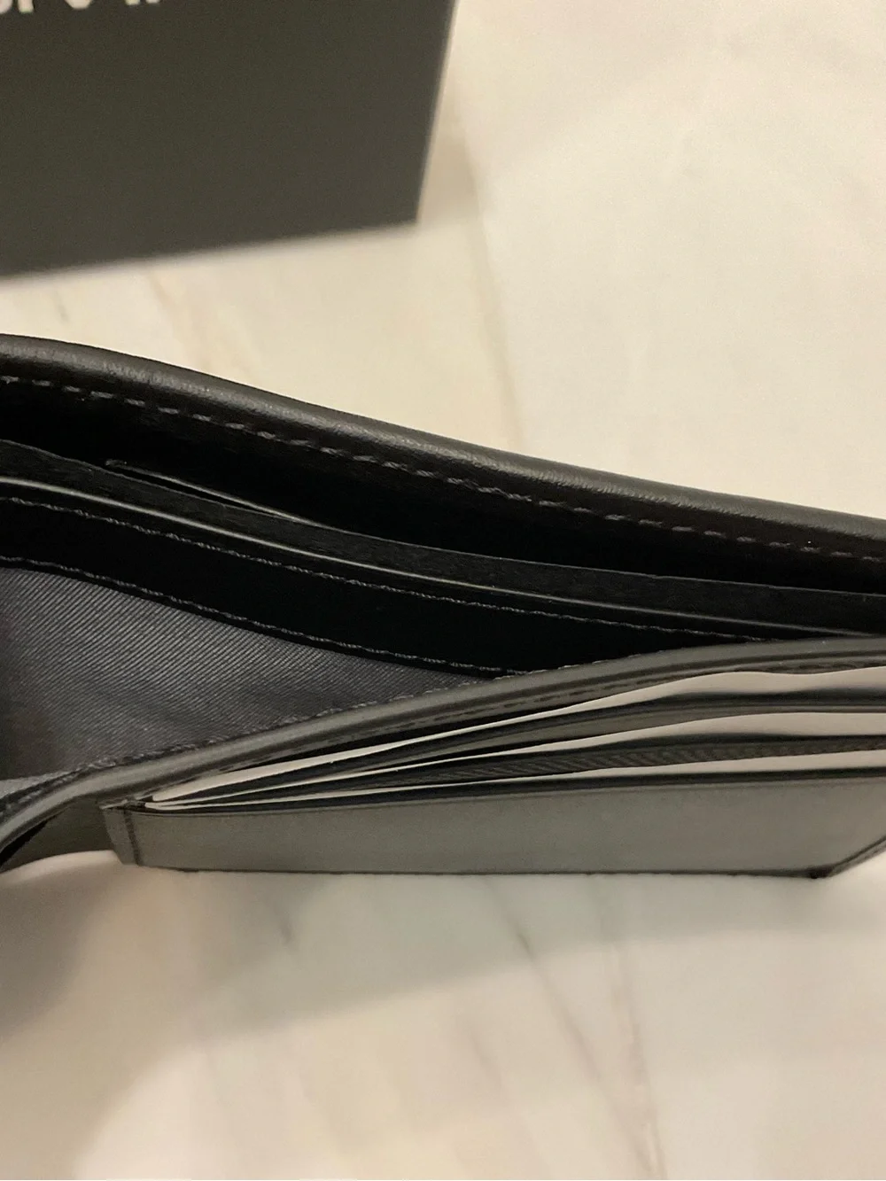NEW Tumi ALPHA Ballistic Nylon 3.375” x 4.4” Double Billfold Wallet - GRAY ALLOY